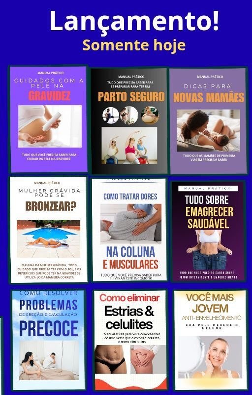 Coleção com 9 eBooks sobre maternidade